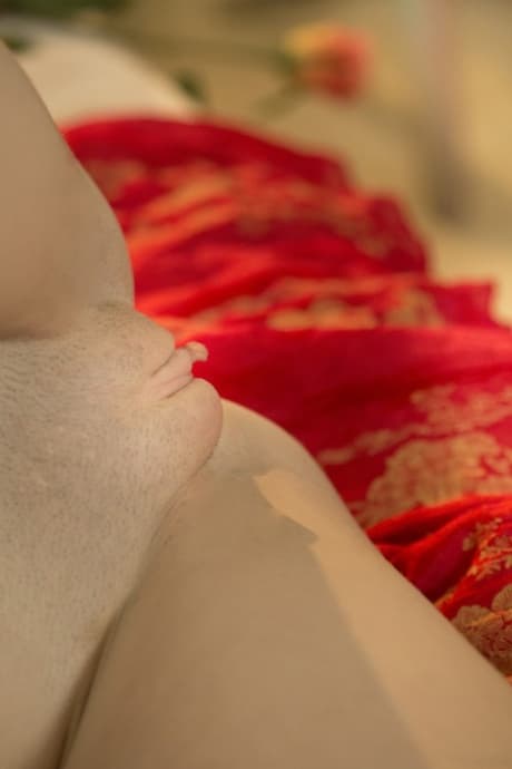 Slim brunette teen Lena Anderson undressing and posing for the camera