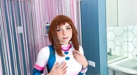 Pretty European babe Sweetie Fox gets fucked doggystyle & takes a facial