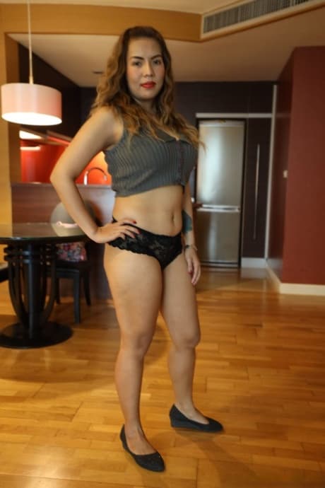 Gorgeous amateur Nan C enjoys POV hardcore sex after a sexy striptease