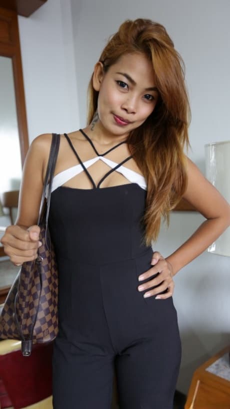 Horny Asian amateur Oay C exposes her body and gets fucked in POV action