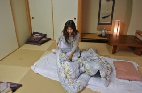 Cheating Asian housewife Nami Honda gets fucked with a small vibrator