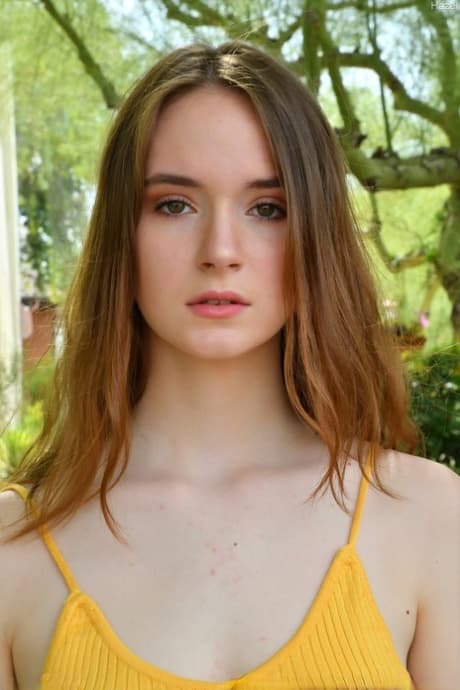 Sexy teen Hazel teasing in public & flashing her boobs and innocent pussy